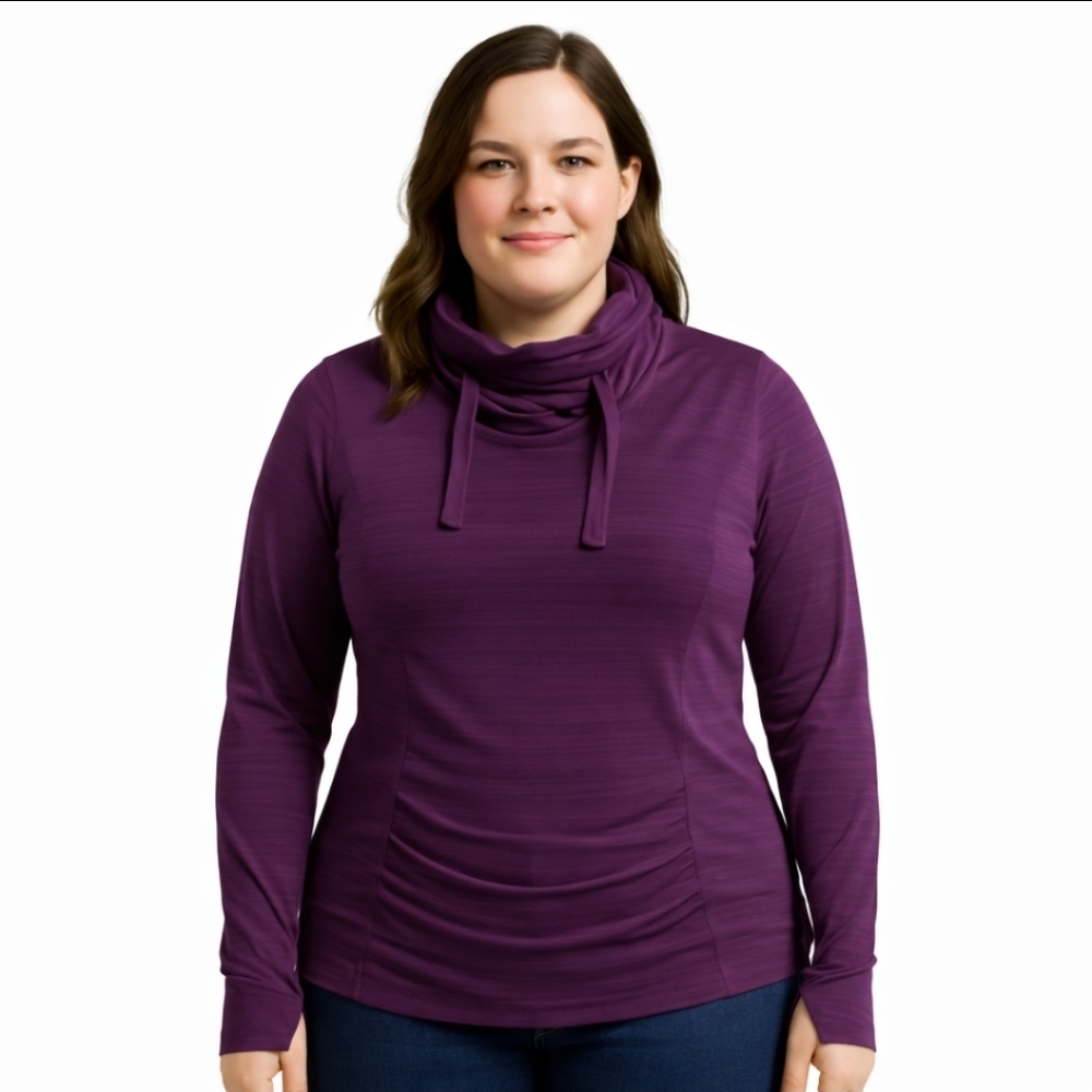 Mondetta Purple High neck Fleece Size Med